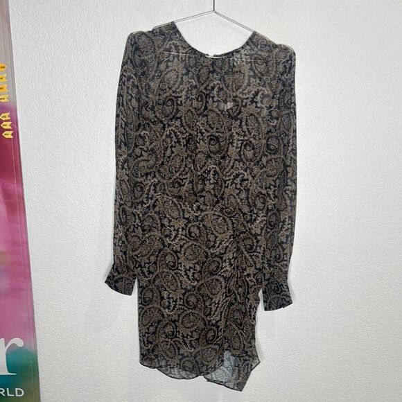 NWT Veronica Beard PALMORA Silk Mini DRESS in MARINE BLUE Gray MULTI Size 8 - Picture 2 of 15